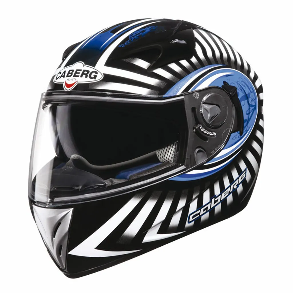 Caberg V2 R Zonda 104 Noir Bleu Casque Intégral de Moto Taille S Homme