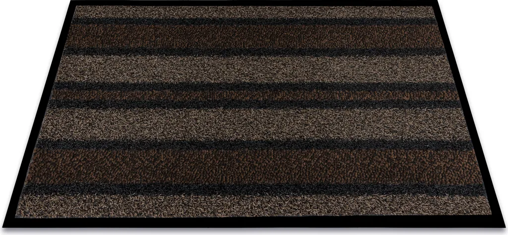 Tapis antidérapant ARIZONA 401 en caoutchouc marron, 50x80 cm robuste