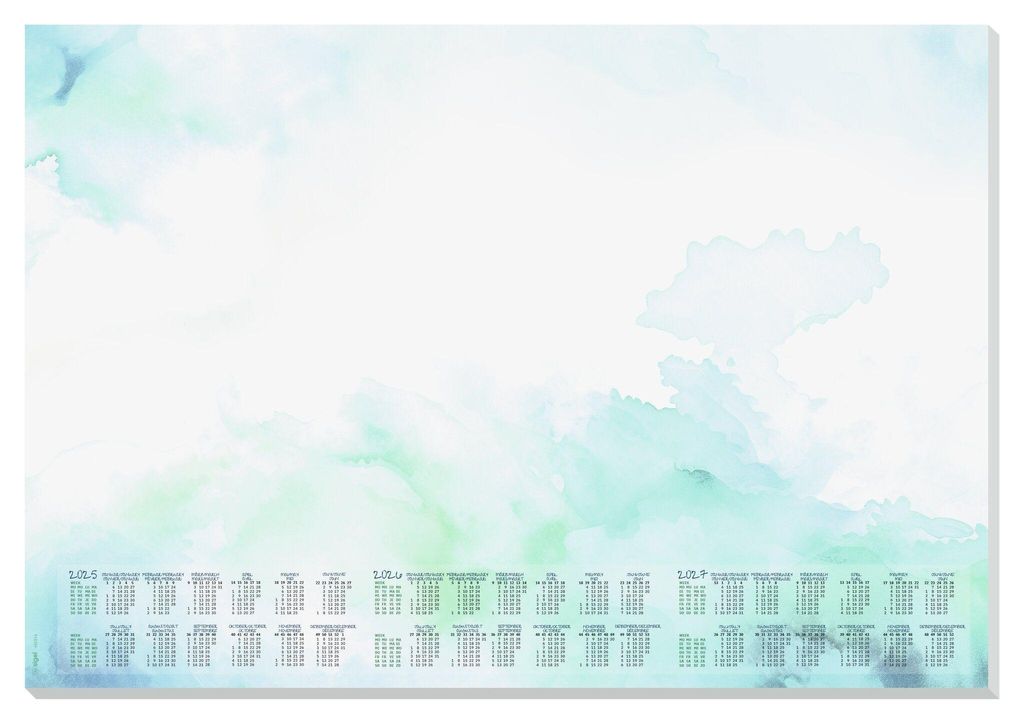 sigel Papier-Schreibunterlage "Watercolor Sea" 595 x 410 mm 30 Blatt