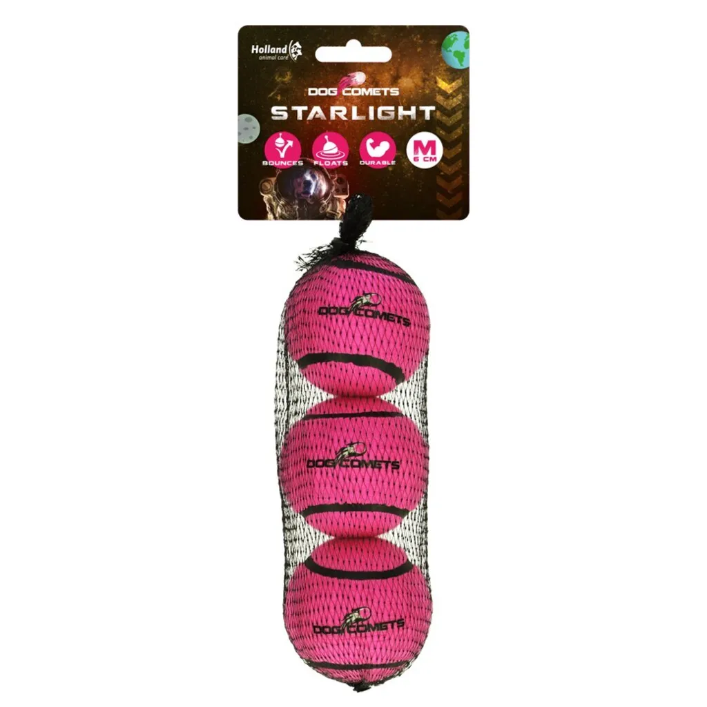 Comete per Cani Starlight Pink 3pc - Gioco Interattivo Alta Visibilità