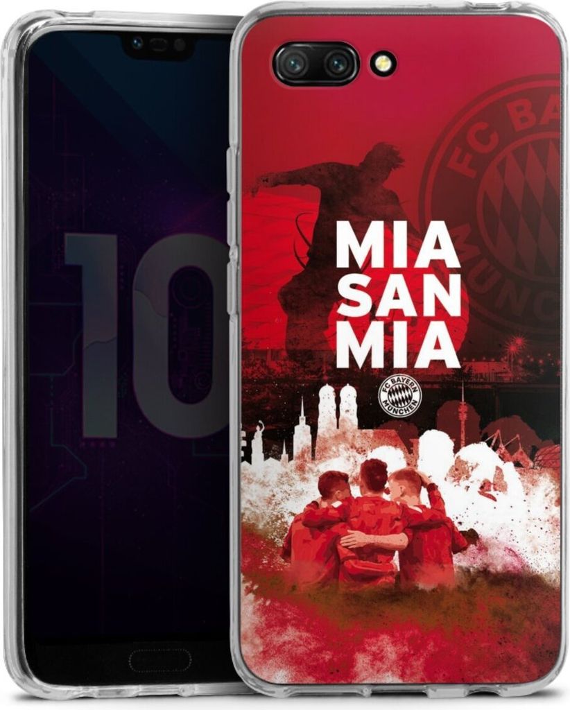 DeinDesign Handyhülle für Huawei Honor 10 Silikon Hülle Case Smartphone Schutzhülle FC Bayern München FCB Mia San Mia