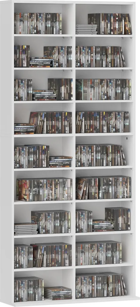 Meuble de rangement multimédia pour organiser 640 CD et DVD sans encombrer