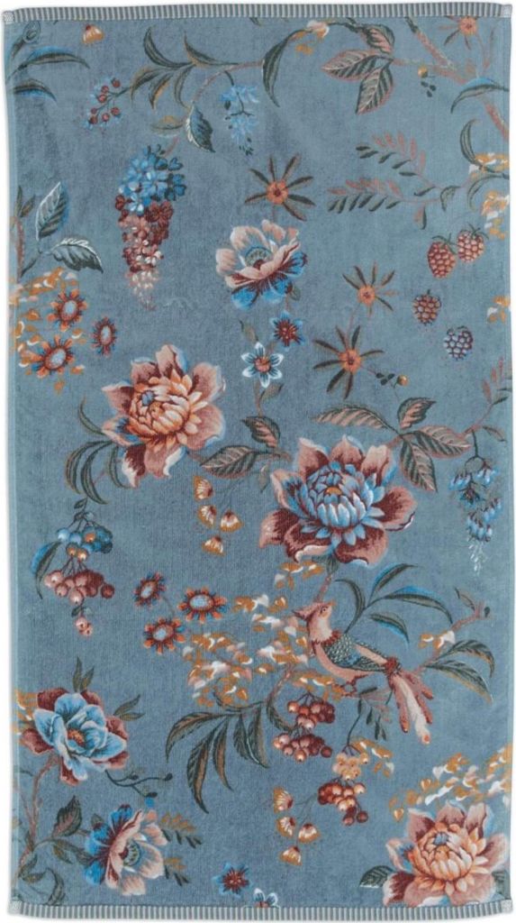 PIP Studio Handtuch Secret Garden Blue 55x100 cm Produktbild 