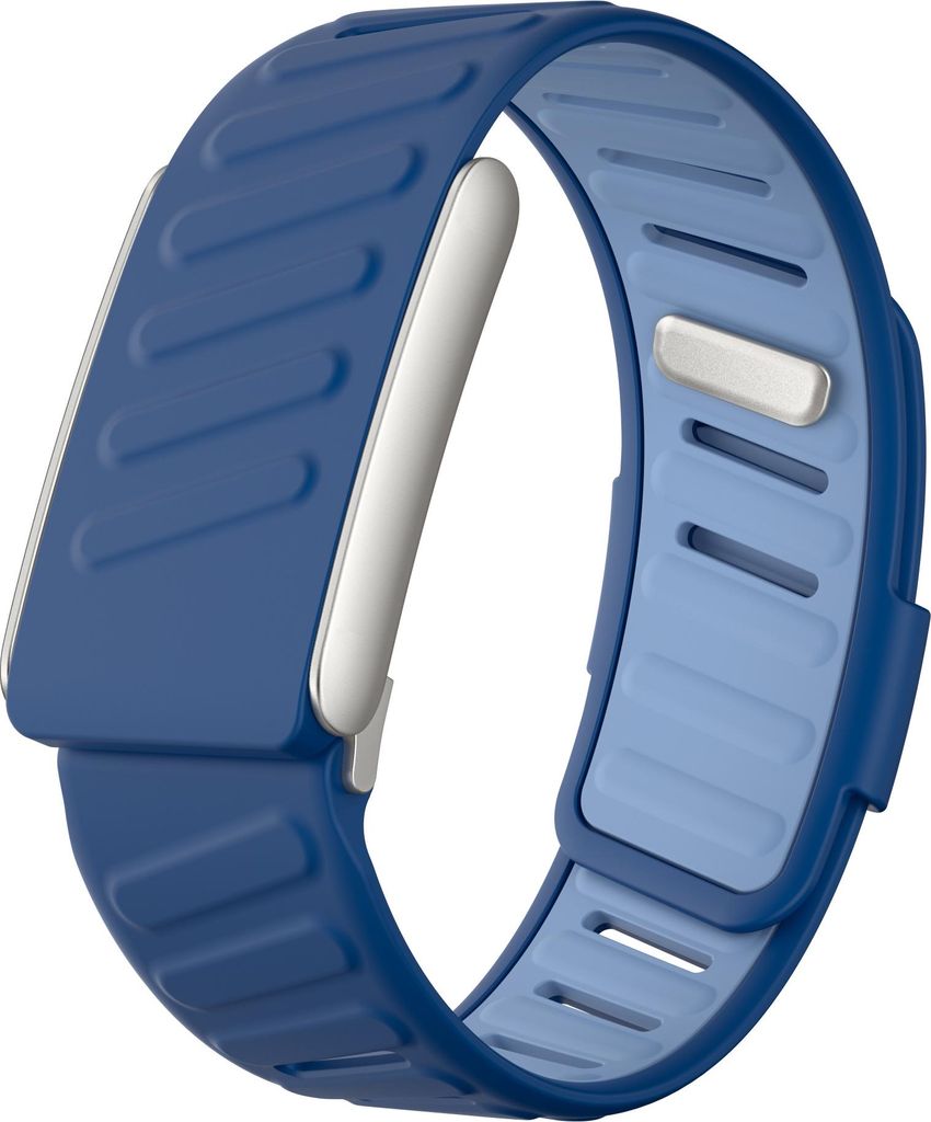 Strap-it Silikon-Sportarmband mit Schnappverschluss - passend für Whoop 5.0 (duo blue)