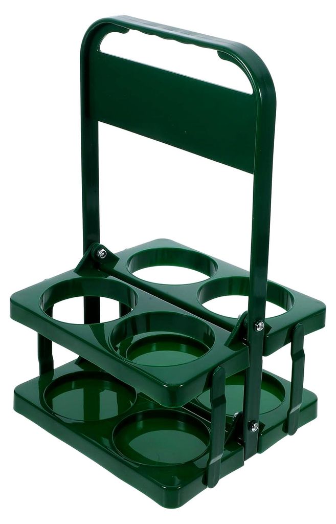 Faltbarer Bierflaschenkorb mit Griff – Tragbarer Getränkehalter aus robustem Material für Bar und Outdoor