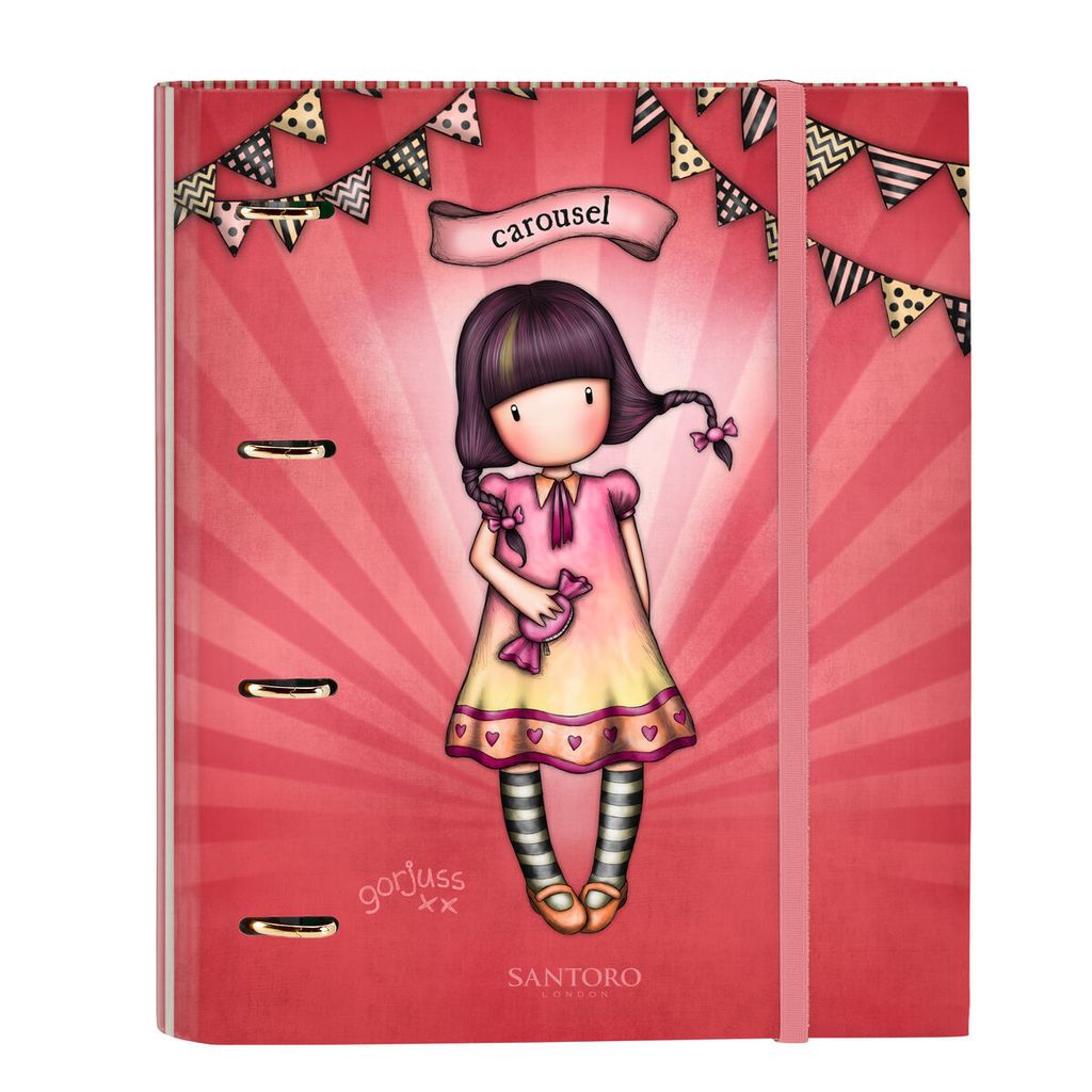 Gorjuss Karussell Ringbinder Lachs 27 x 32 x 32 x 3,5 cm