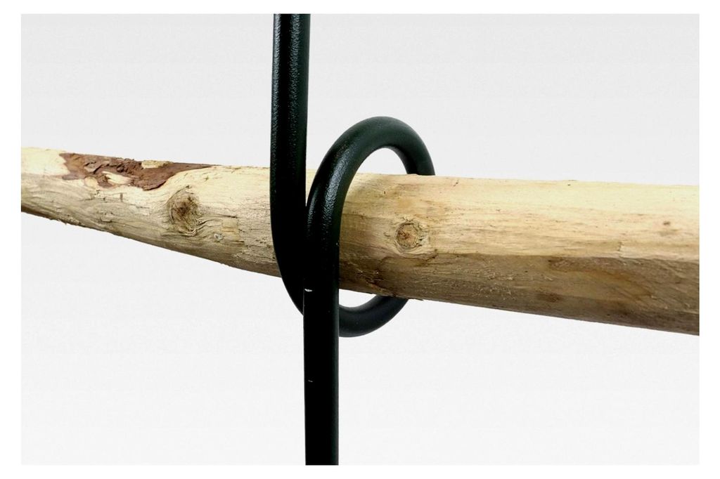 Rankgitter aus Holz und Metall, stabil und freistehend, für den Garten, dunkelgrün matt pulverbeschichtet, als Rankhilfe für Kletterpflanzen wie...