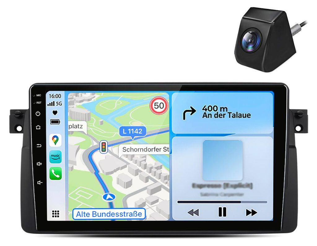 Android Autoradio Rückfahrkamera für BMW E46 1999-2004 Produktbild 