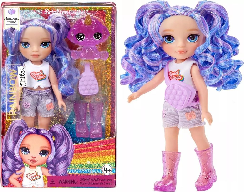 Rainbow High Littles Dolls- Amethyst (Purple), Modepuppe, Produktbild 