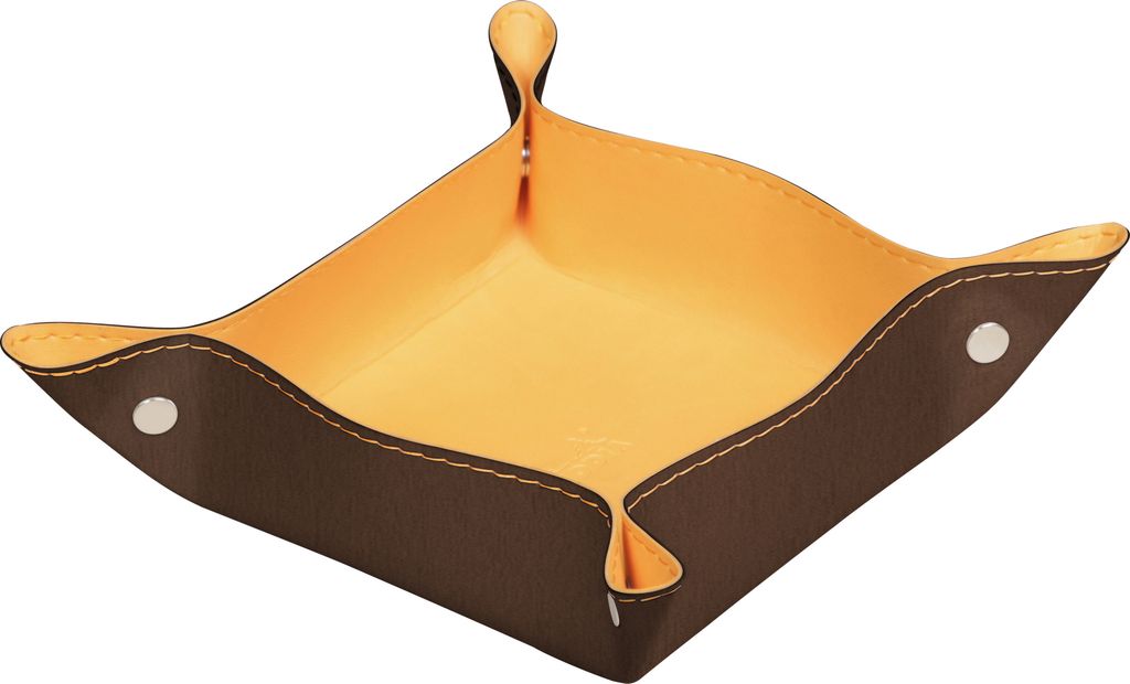 Rhodia 2x Taschenleerer aus italienischem Kunstleder, 12x12x4,5cm Bronze 194585C