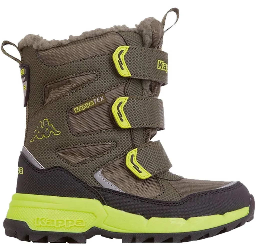 Chaussures montantes de randonnée Kappa Tex vertes pour enfant