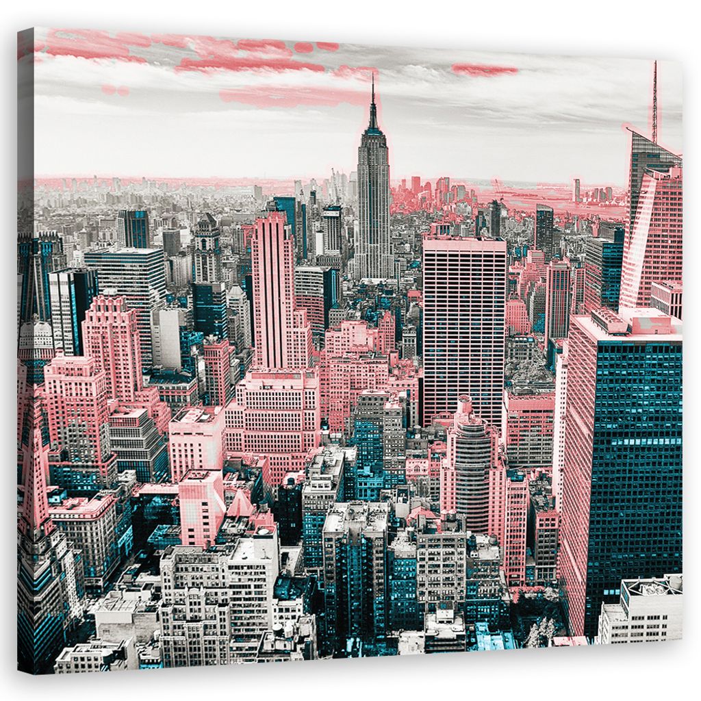 Leinwandbild städte & architektur - rosa 30x30 cm Feeby Produktbild 