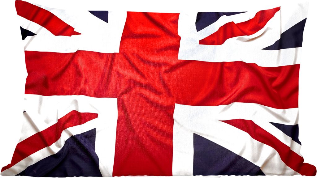 MuchoWow Zierkissen Sofakissen Wohnzimmer Dekokissen 50x30 cm Die Flagge Großbritanniens - Wohnzimmerdekoration - Polster mit Photo