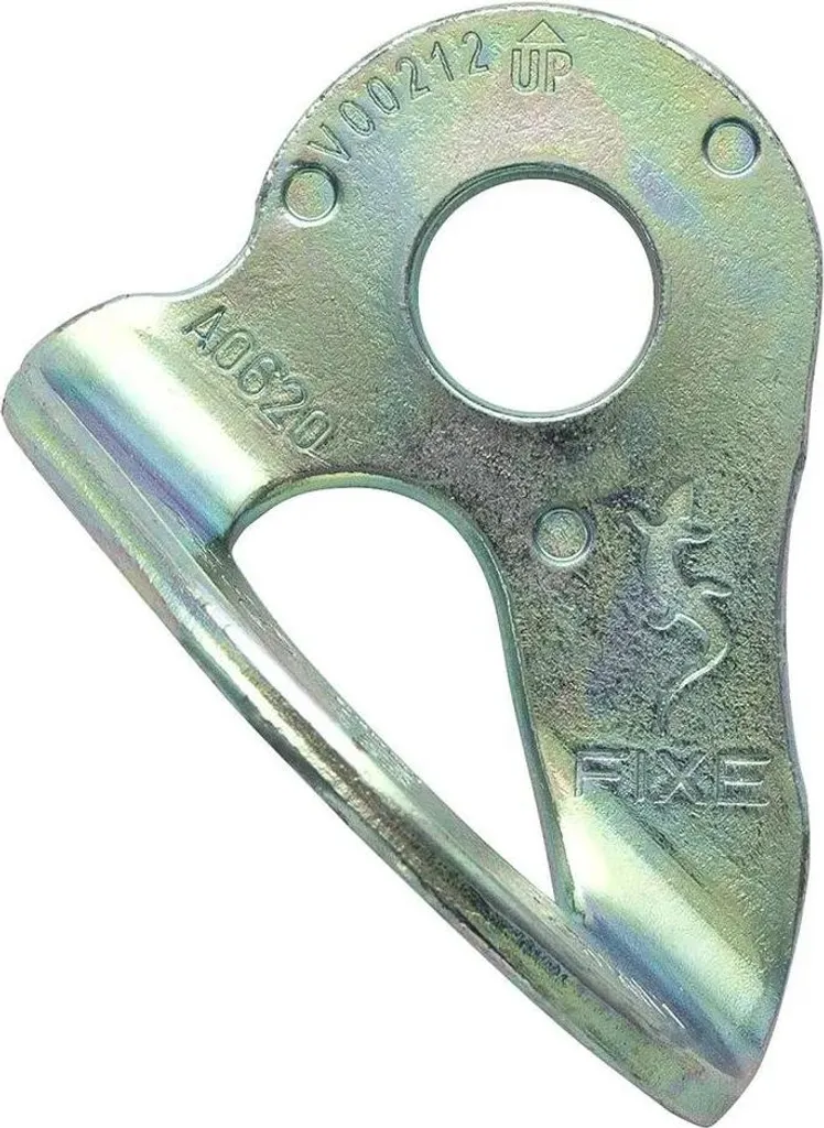 Plaquette Fixe 1 Acier Inoxydable M12 Haute Résistance Argentée x100