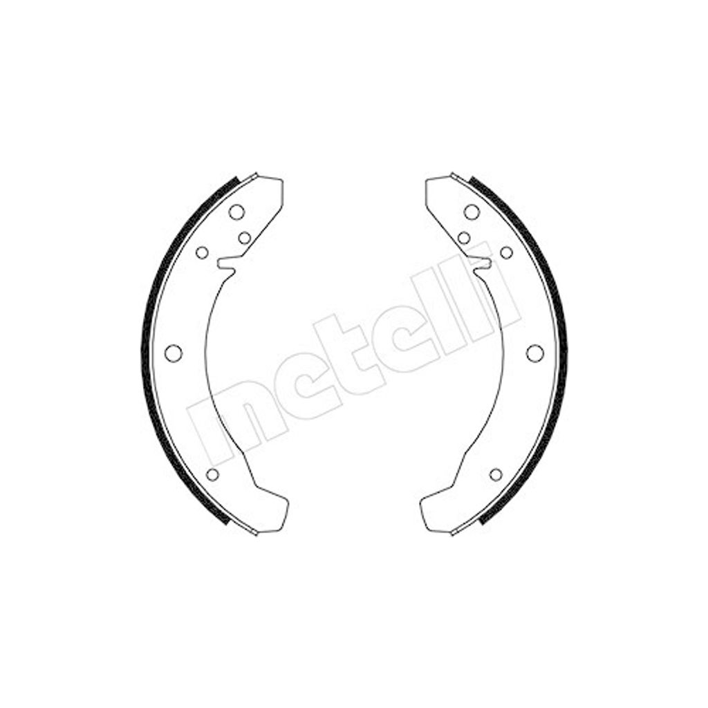 Bremsbackensatz Metelli 53-0459 für Porsche VW Doppelachsaggregat Hinterachse