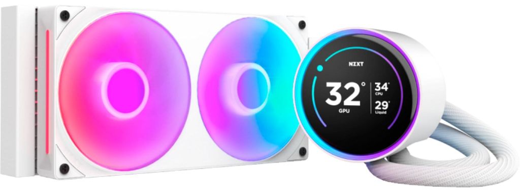 NZXT Kraken Elite 240 RGB Flüssigkeitskühlung mit IPS Produktbild 