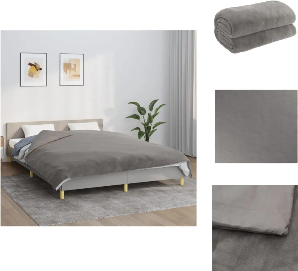 Coperta Ponderata Grigia vidaXL 200x225 cm: Eleganza e Comfort 9kg