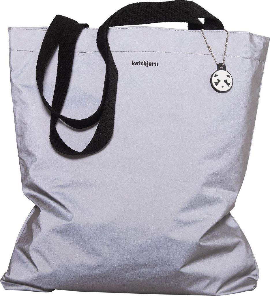 kattbjoern Schultertasche Tote Bag Reflection silberfarben