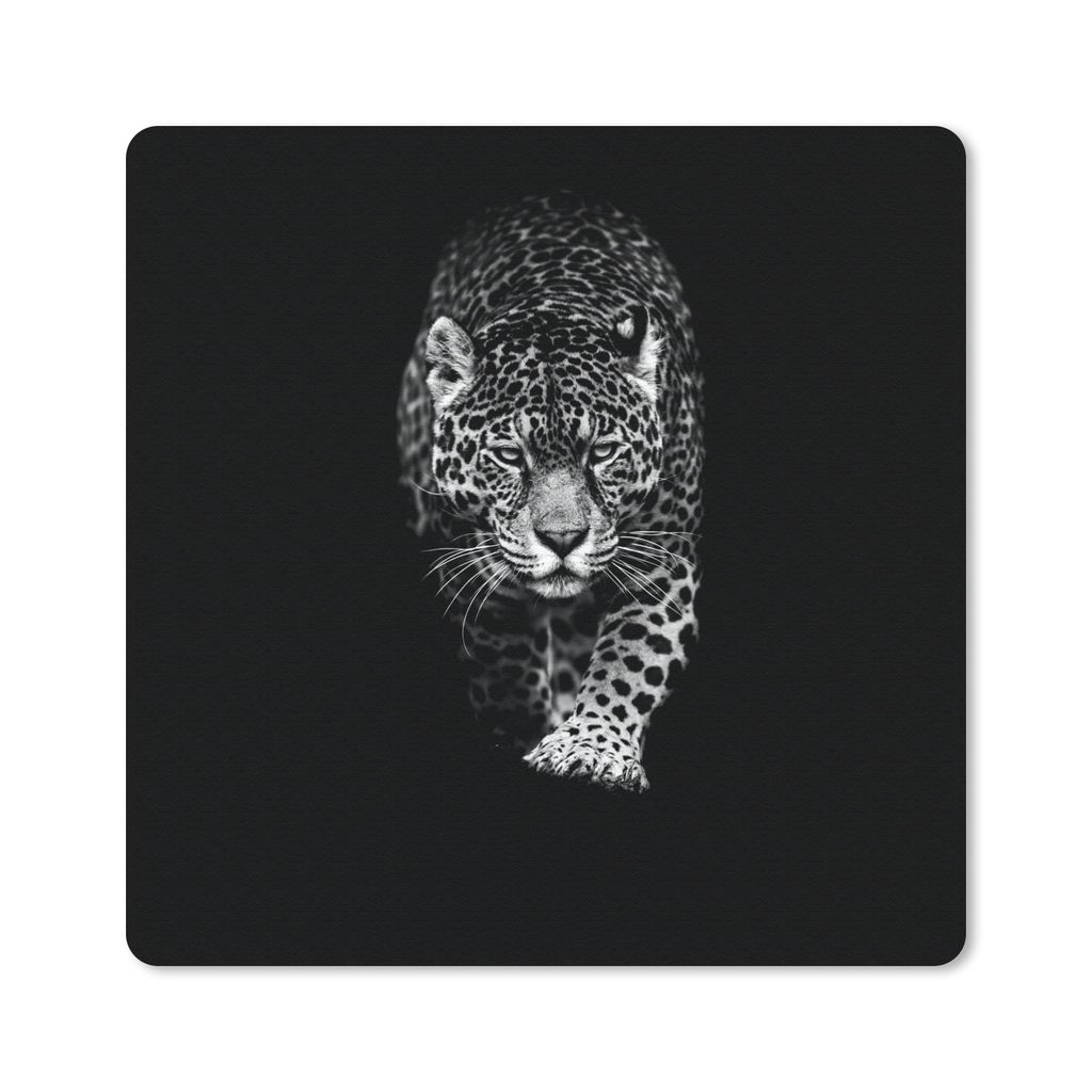 MuchoWow® Mauspad Mousepad Tiere - Schwarz - Leopard - Weiß Produktbild 