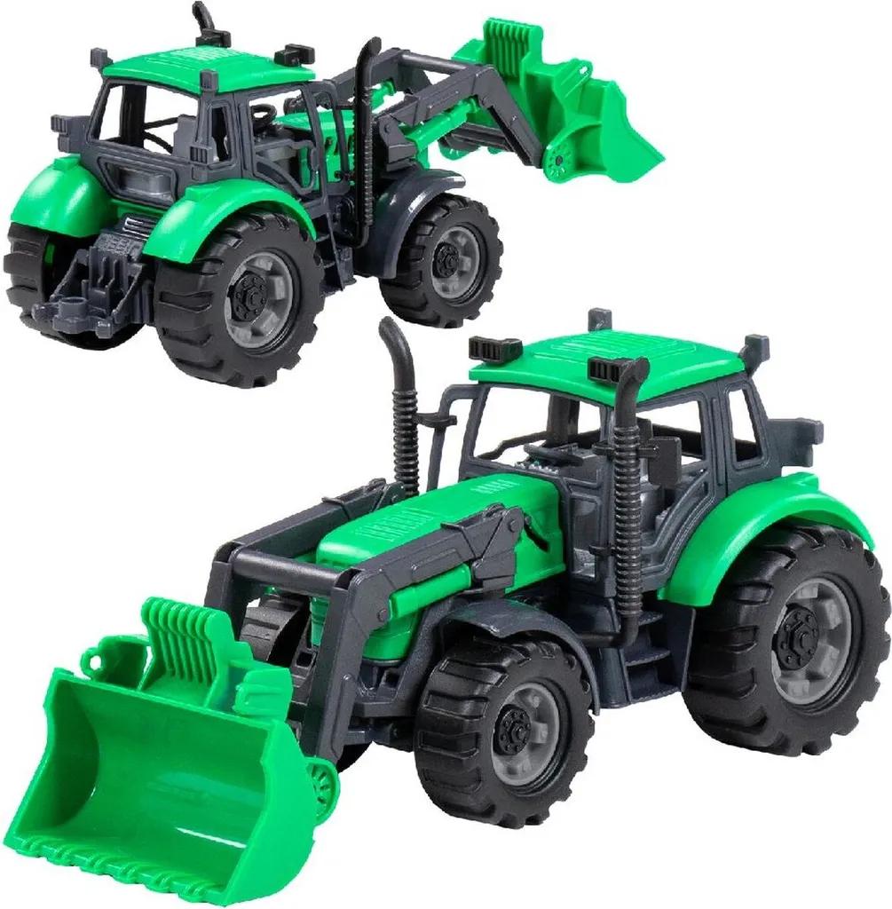 Tracteur Farmer robuste à friction et son chargeur frontal articulé