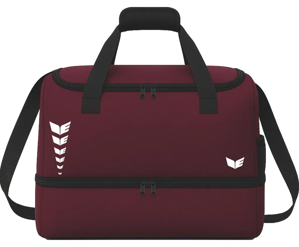 Sac de sport Erima anti-odeur avec bac à chaussures séparé Bordeaux