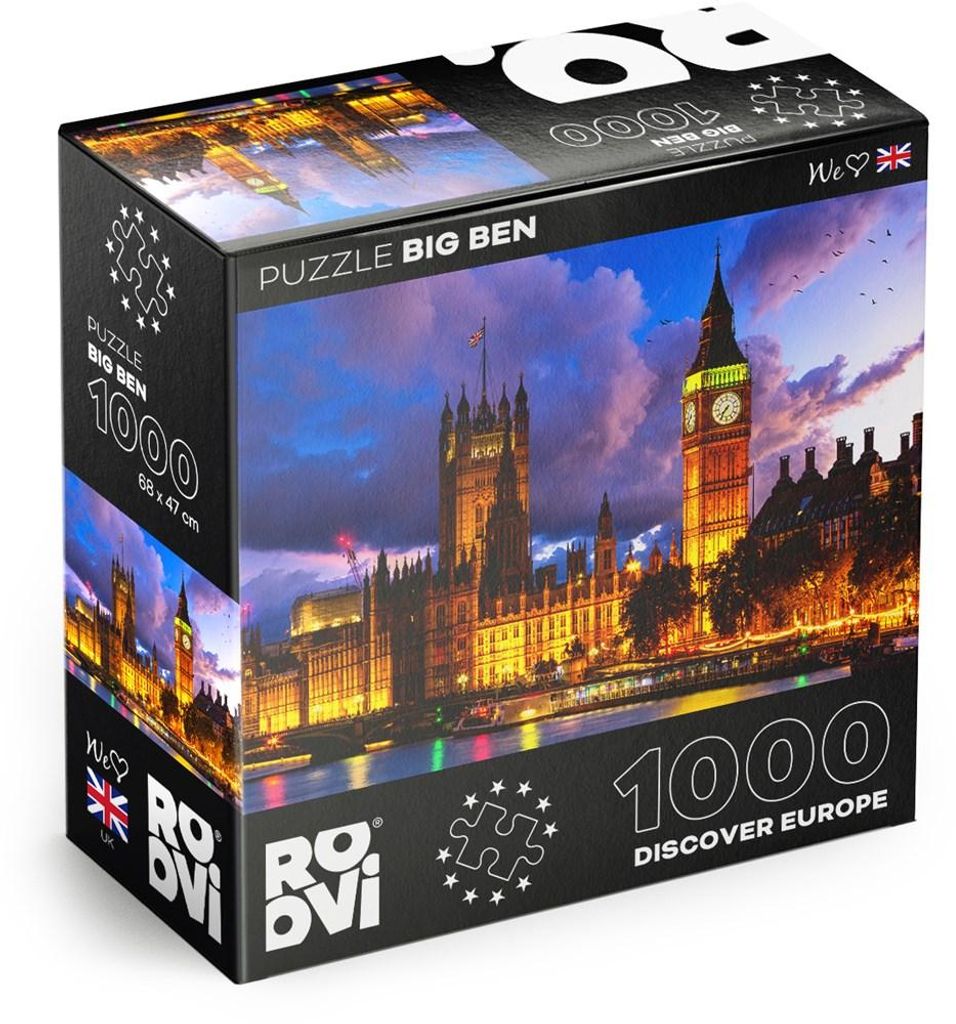 Roovi Puzzle Big Ben London 1000 Teile Puzzlespaß