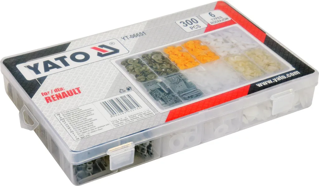 Assortimento 300 Rivetti Renault: Clip per Riparazioni Carrozzeria
