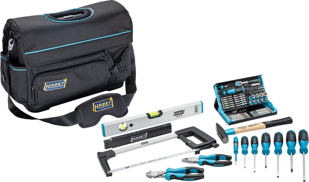 Hazet Universal Werkzeugtasche, groß, mit 73 Werkzeugen, 73-tlg.