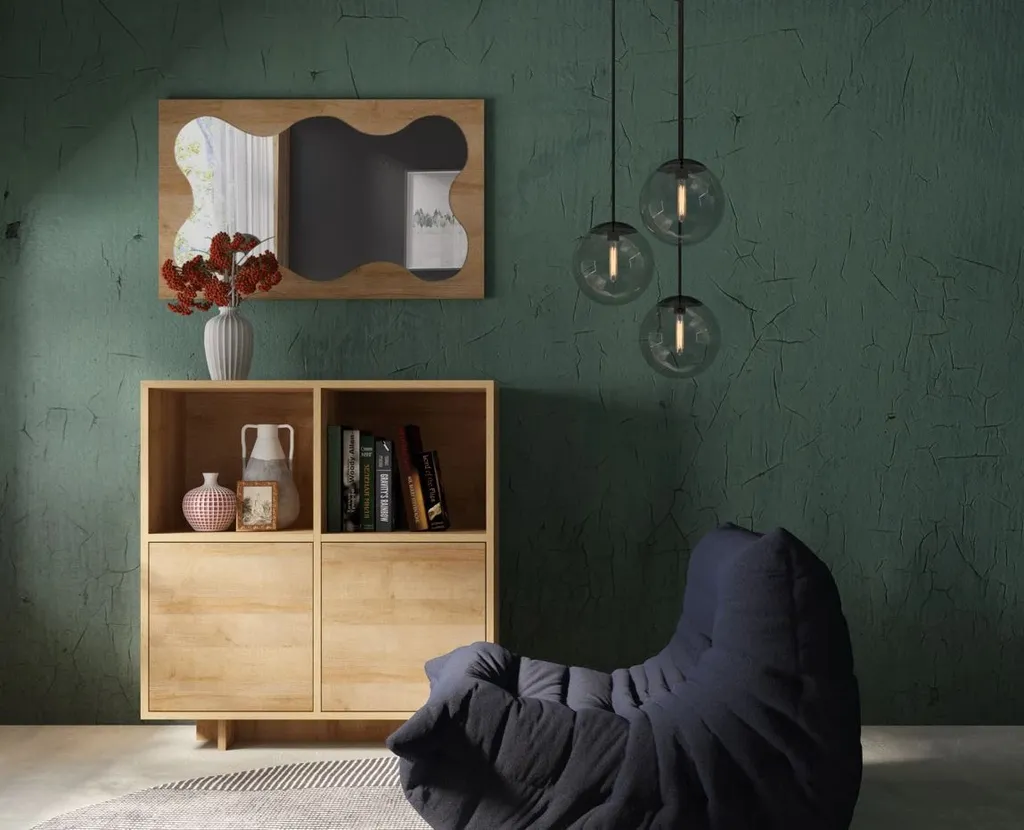 Buffet bas CHASKA chêne riviera - Commode de rangement polyvalente - 4