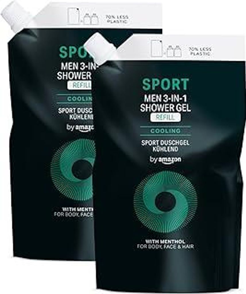 Sport 3in1 Duschgel Nachfüllpack, für Herren, 2 x 1000 ml