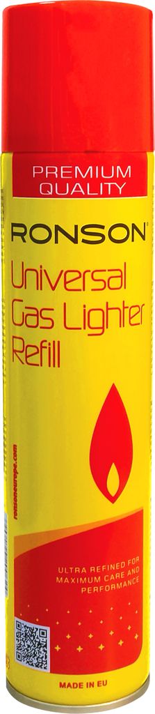 A can of Ronson Universal Gas Lighter Refill.