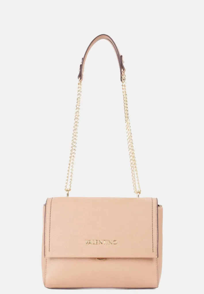 Sac Bandoulière Valentino Samantha Beige en Cuir Synthétique Grainé Top