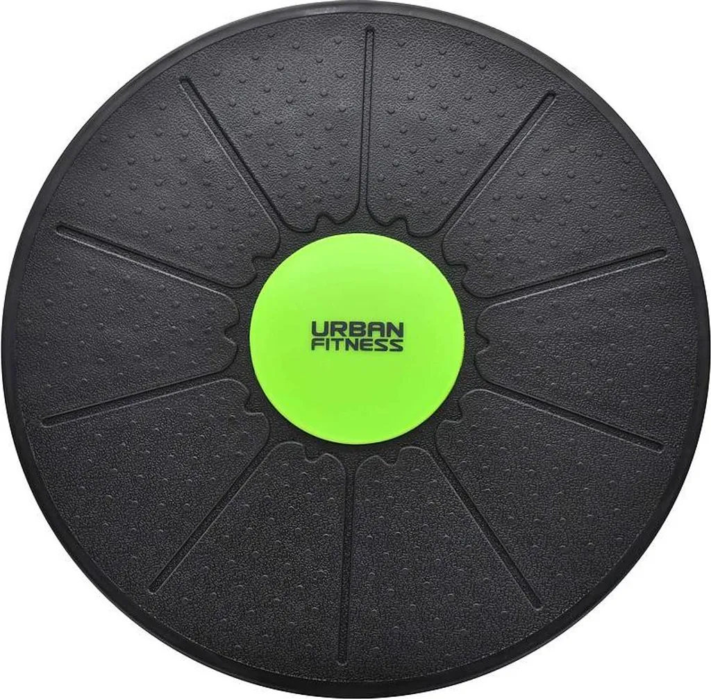 Urban Fitness Balance Board - Planche à bascule noire et verte 14 pouces