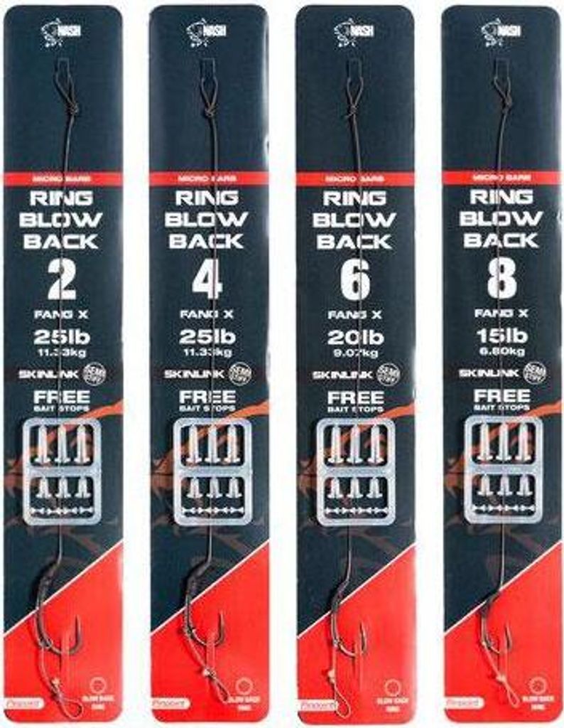 Nash Ring Blow Back Rig Micro Barbed Size 8