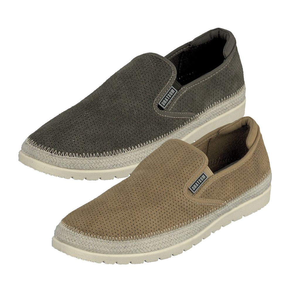 Mustang Herren Slipper Sneaker Halbschuhe 4168-401, Größe:43 EU, Farbe:Grün