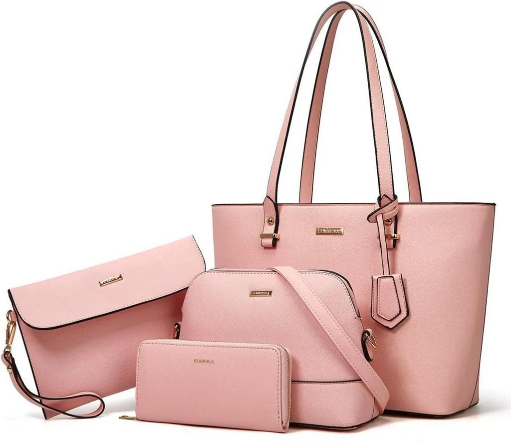 Set Borse YTL 4 Pezzi Rosa: La Soluzione Definitiva per Shopper e Tracolla
