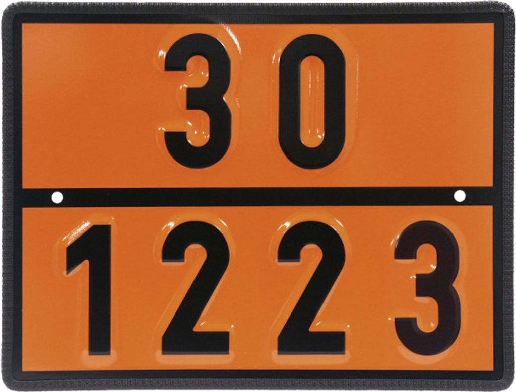 Einstoff-Warntafel für Kerosin, UN 30/1223, Stahl, 400x300 mm