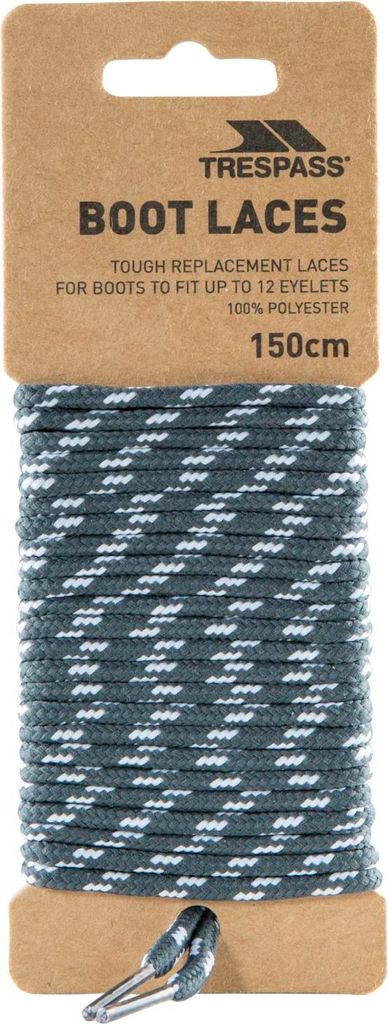 Trespass Laces 150 – Runde Schnürsenkel 150 cm Grau