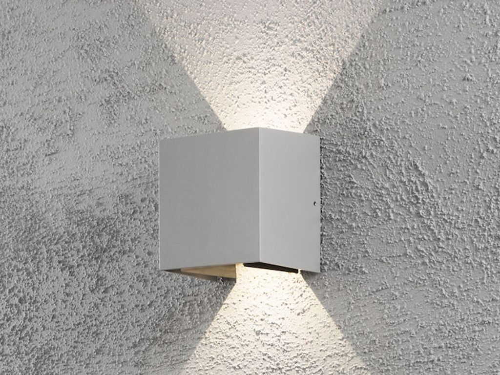 Konstsmide Cremona High Power LED Wandleuchte - grau Produktbild 