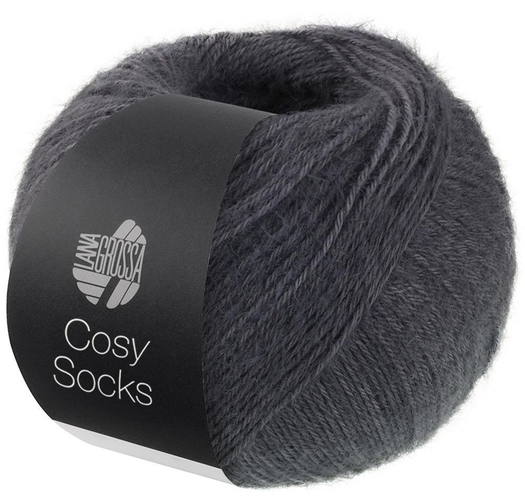 Lana Grossa - Cosy Socks 0007 dunkelgrau Produktbild 