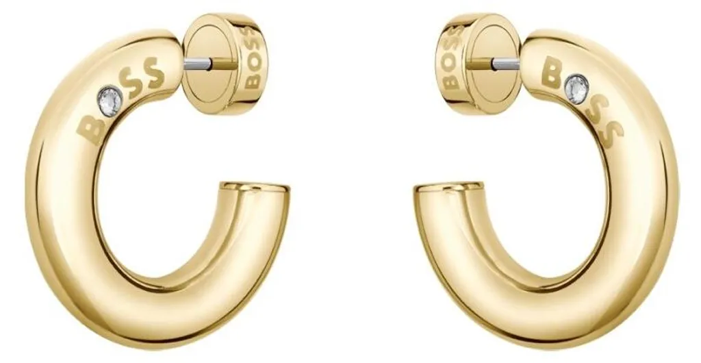 Boucles d'oreilles dorées Live 1580690 : acier hypoallergénique chic