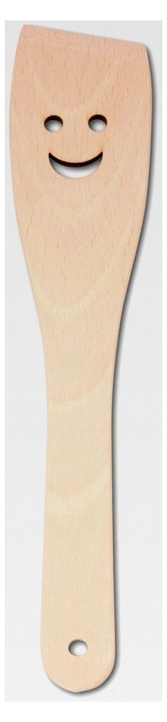 Holz-Pfannenwender mit Laserschnittmotiven und individueller Personalisierung durch Brandmaltechnik