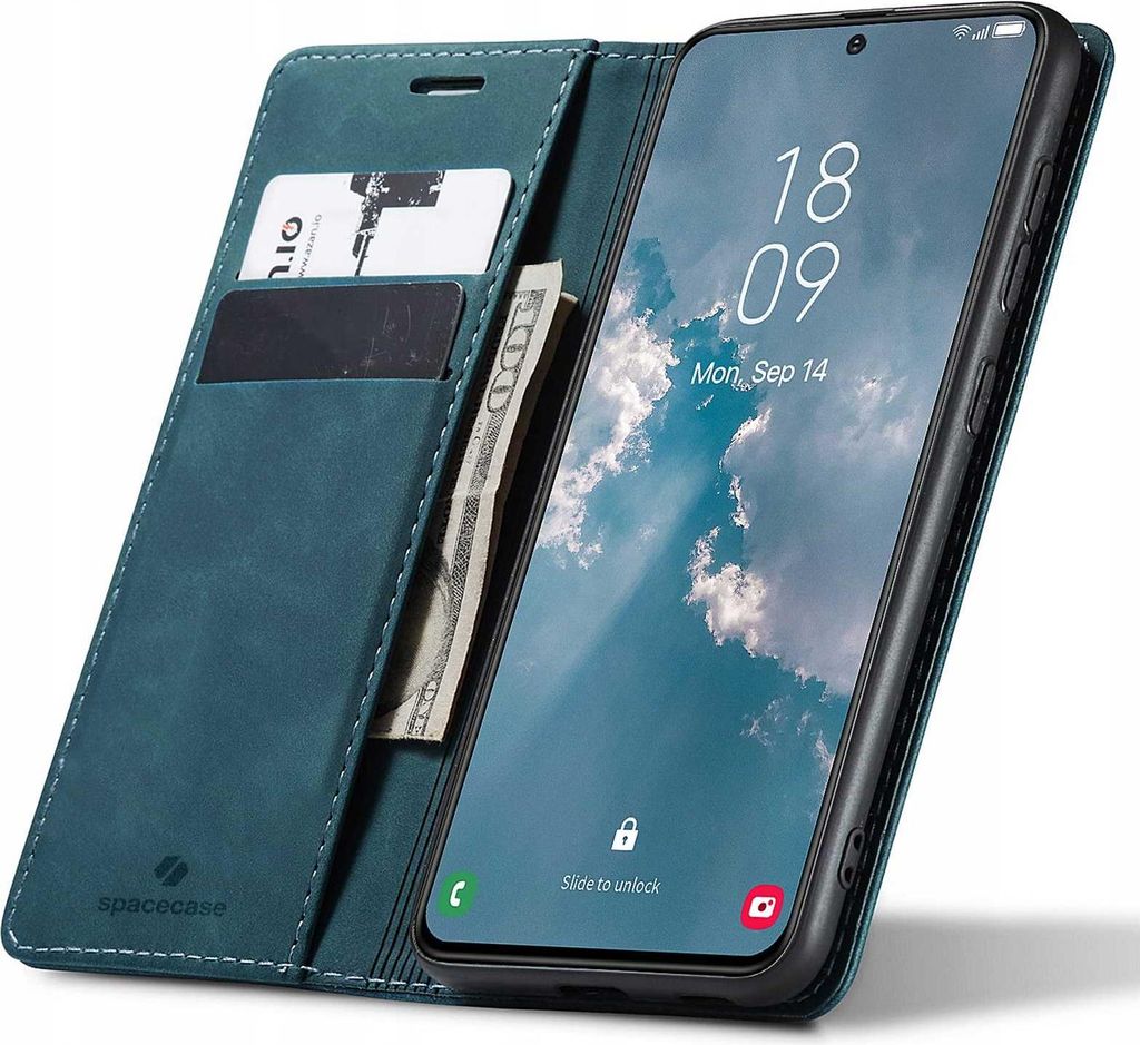 Spacecase Geldbörse Galaxy S23+ blau