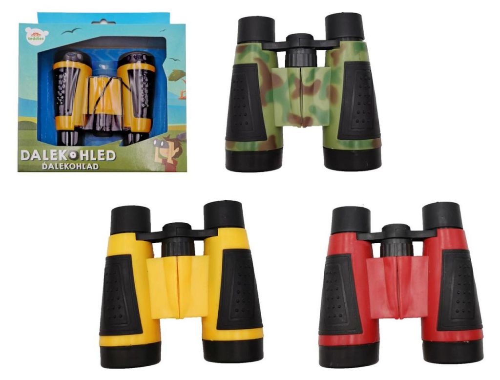 Dalekohled plast 9cm 3 barvy v krabičce 16x19x5cm Obrázek produktu 