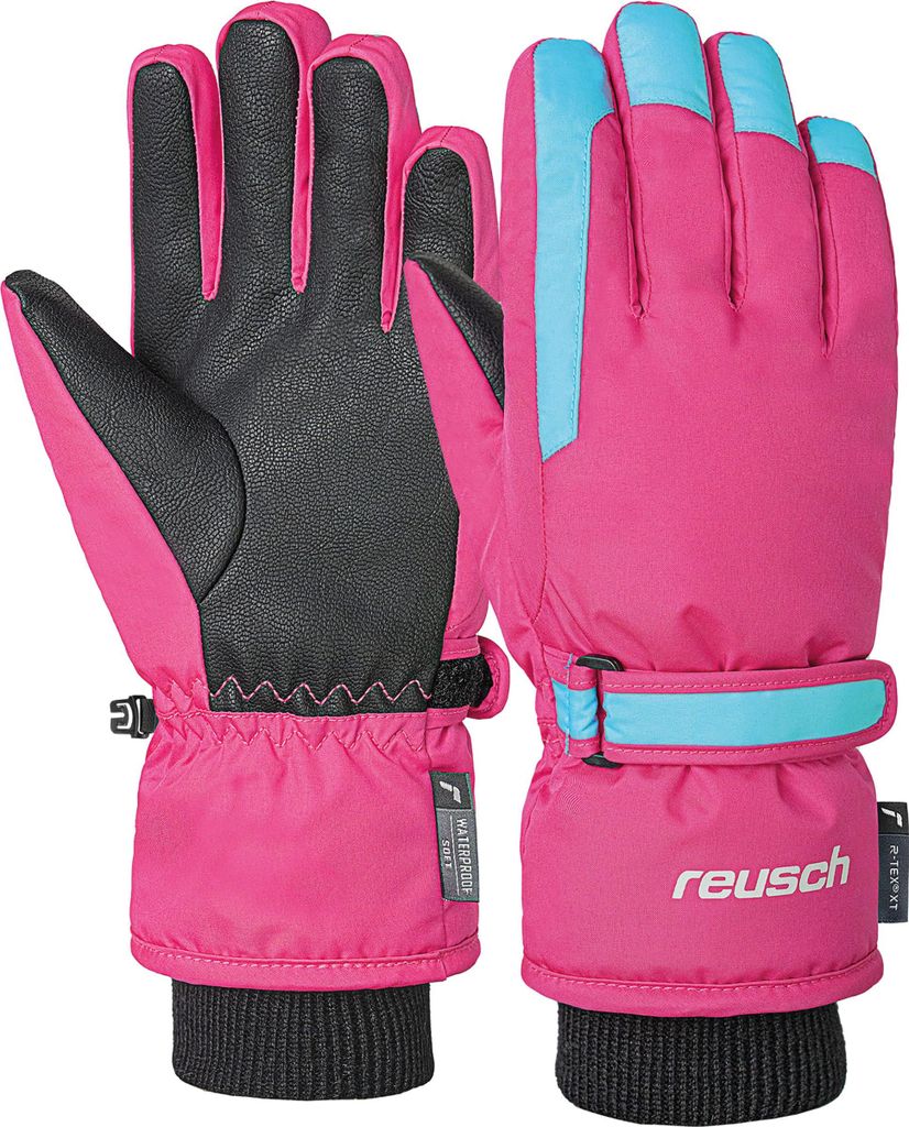 Reusch Fingerhandschuhe Chad R-TEX XT Junior mit wasserdichter, atmungsaktiver Funktion 3378 pink glo / bach b 4
