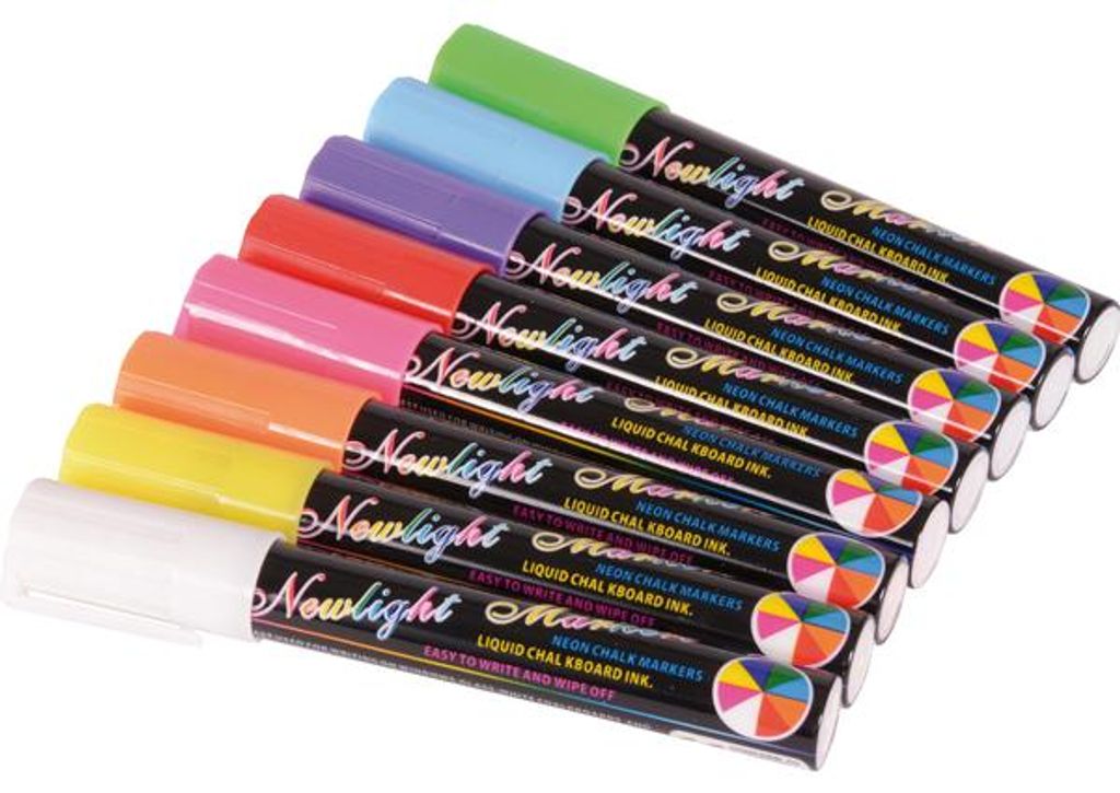 Craie liquide crayons néon set de 8 pièces Image du produit 