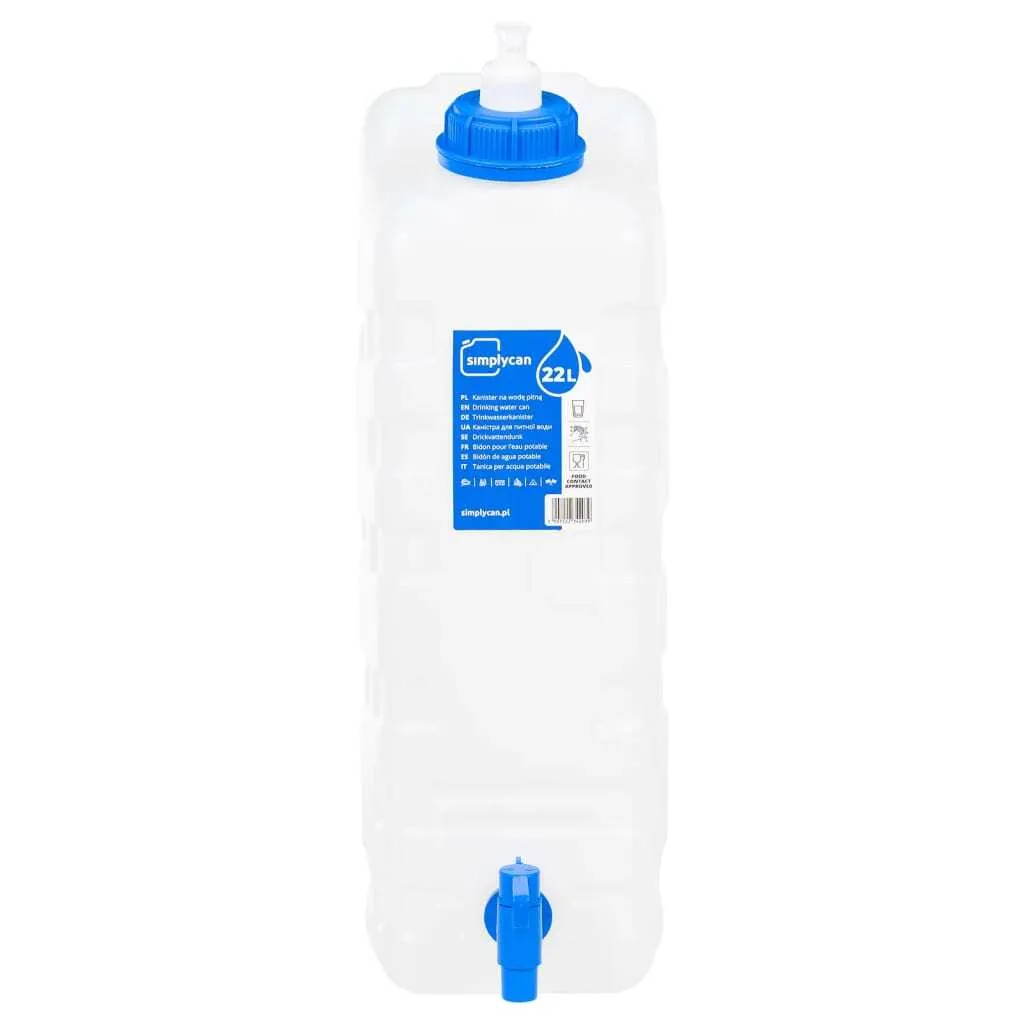Réservoir d'eau en plastique 20L robuste avec robinet de dosage précis