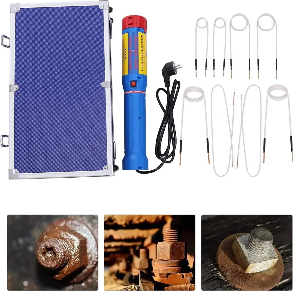 Kit induction 1100W - Chauffe rapide 800°C - 8 Bobines pour vis et écrous - 7