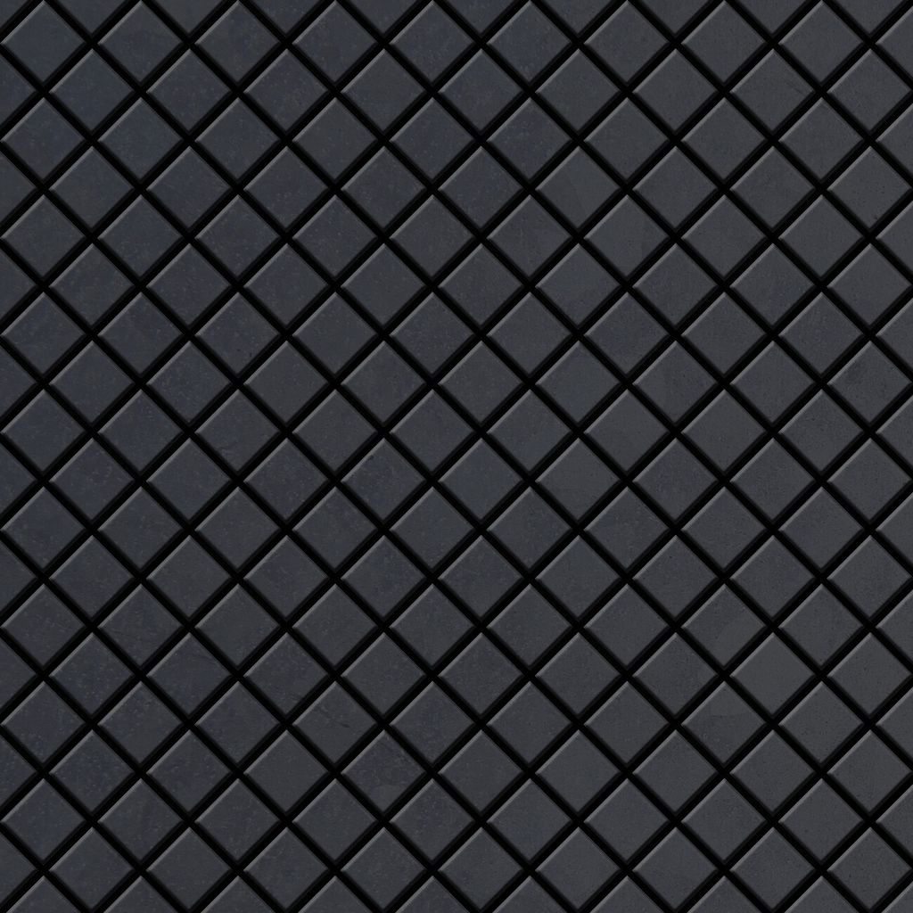 Mosaik Fliese massiv Metall Rohstahl gewalzt grau 1,6mm stark Diamond-RS