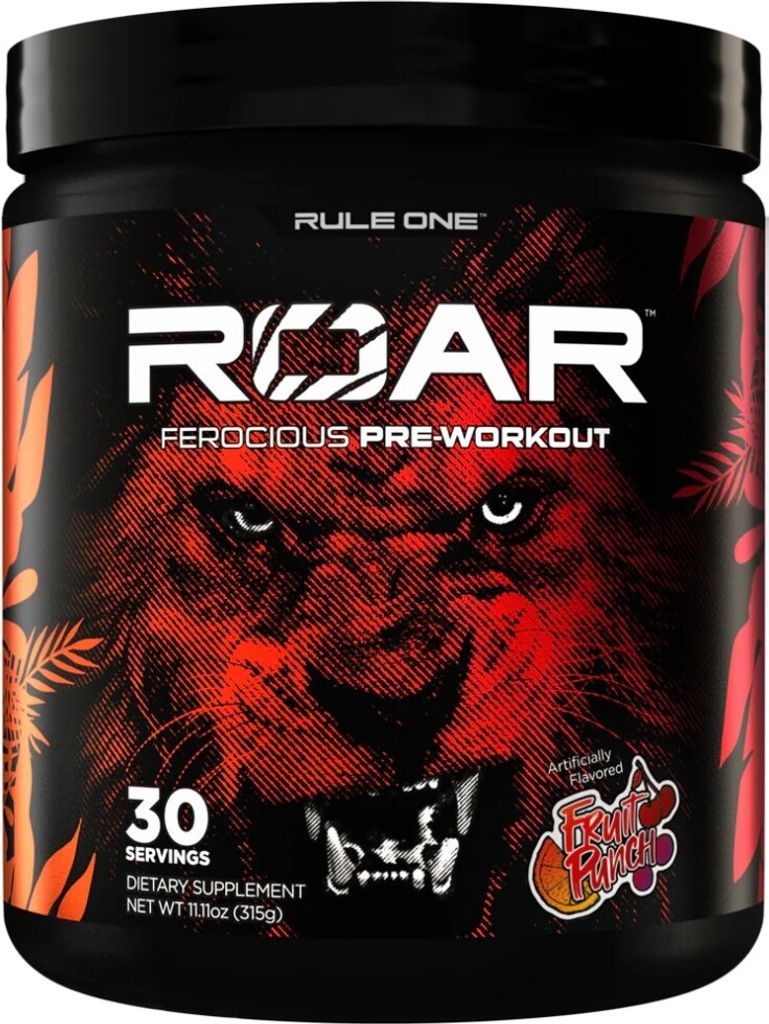 Rule1 R1 Roar (30 serv) Fruit Punch - Pre-Workout - Pre-Workout Booster